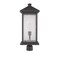 Z-Lite Portland 1 Light Outdoor Post Mount Fixture, Oil Rubbed Bronze And Clear Seedy 531PHBXLR-ORB - alternate 4
